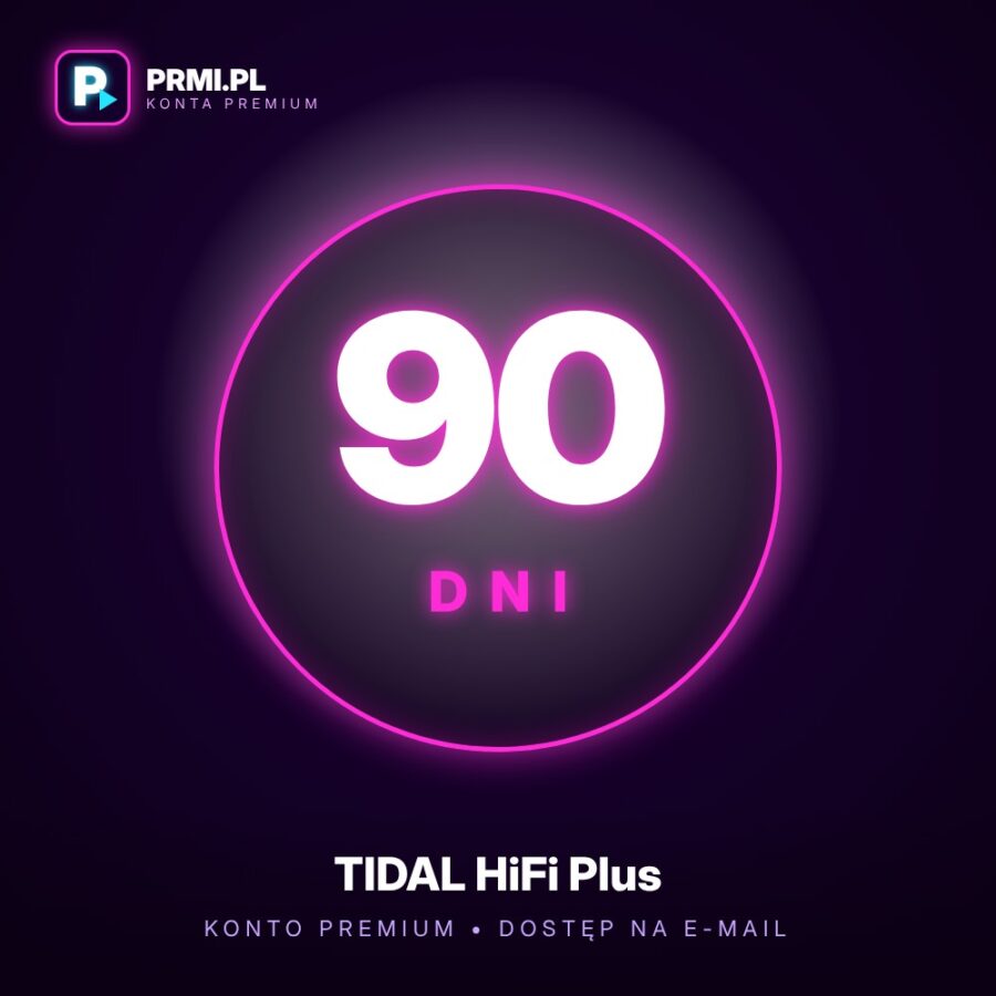 TIDAL HiFi PLUS Premium konto na 90 dni