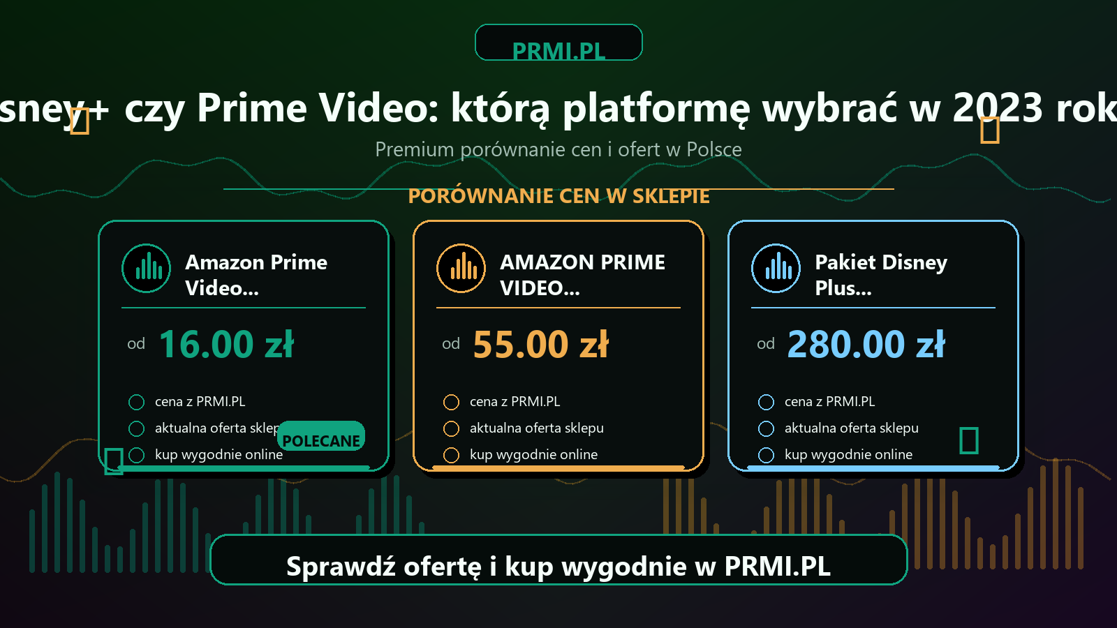 Disney+ czy Prime Video: którą platformę wybrać w 2023 roku? - porównanie cen PRMI.PL