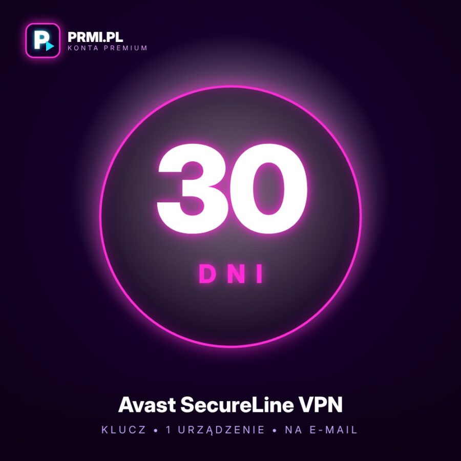 Avast SecureLine VPN 30 dni – klucz na 1 urządzenie
