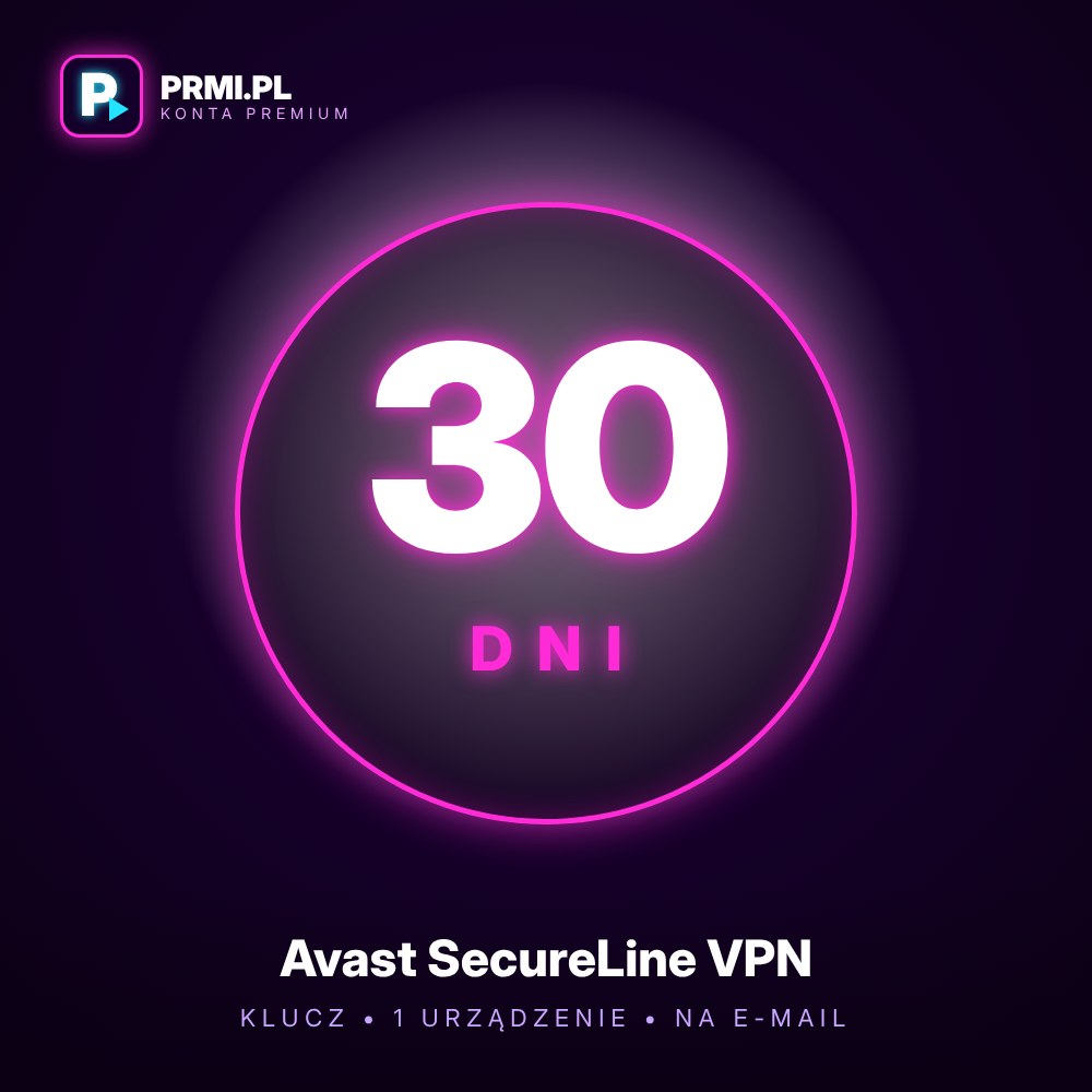 Avast SecureLine VPN 30 dni – klucz na 1 urządzenie